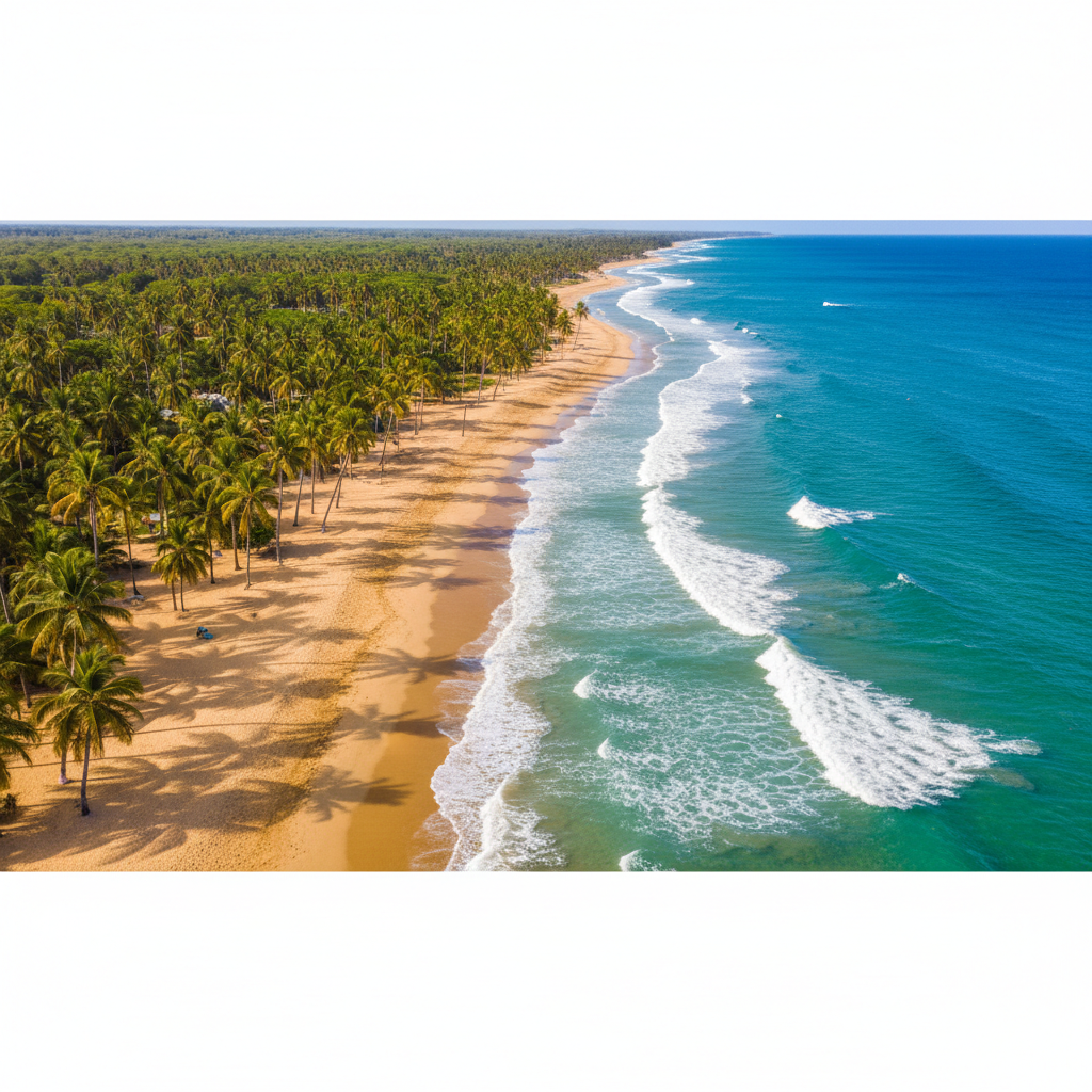 Playa El Agua en la Isla de Margarita