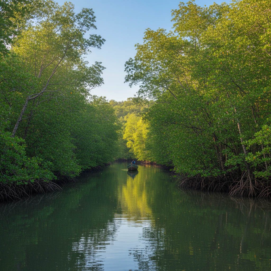 Laguna de La Restinga en la Isla de Margarita
